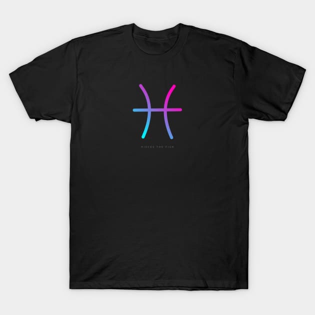 Gradient Pisces Zodiac T-Shirt by TheSoldierOfFortune